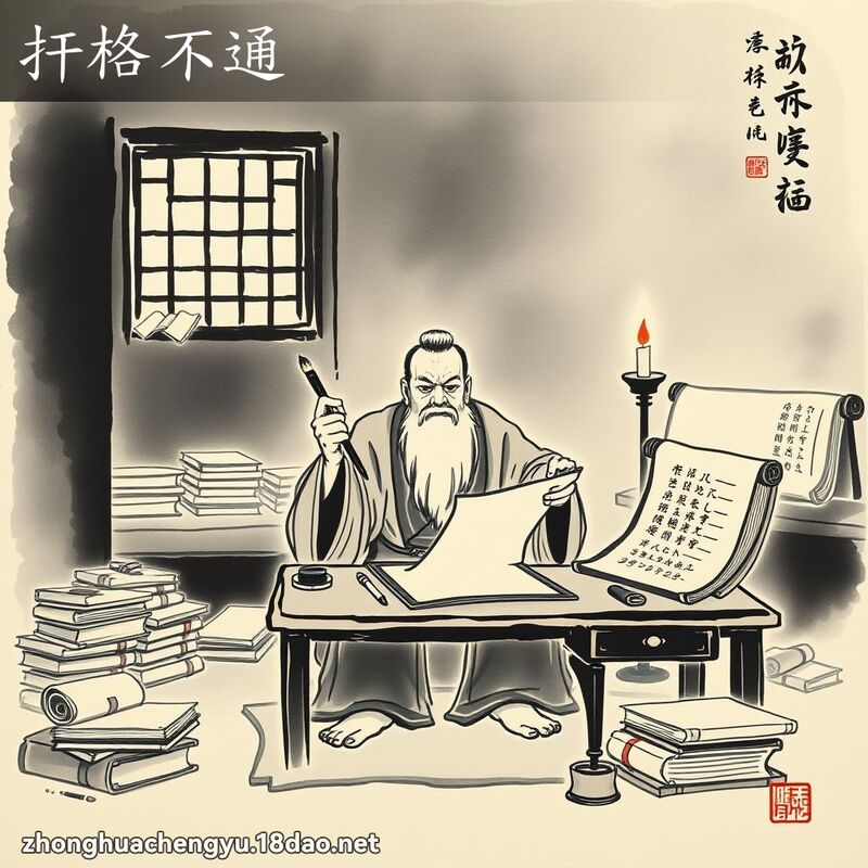 扞格不通 配图
