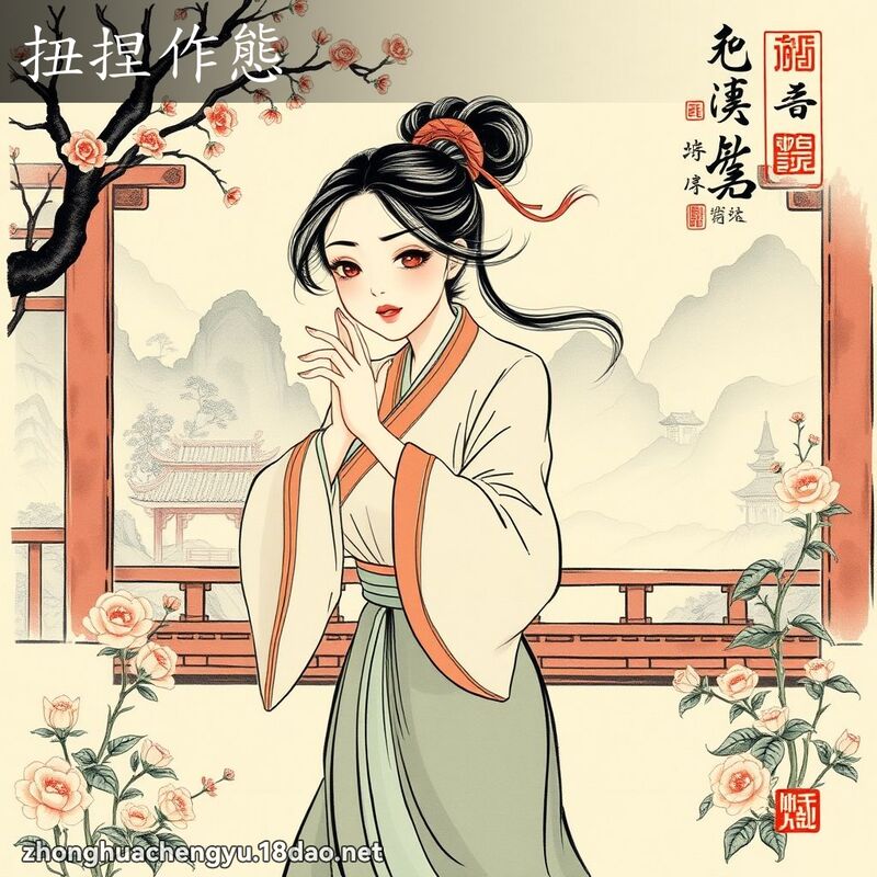 扭捏作態 配图