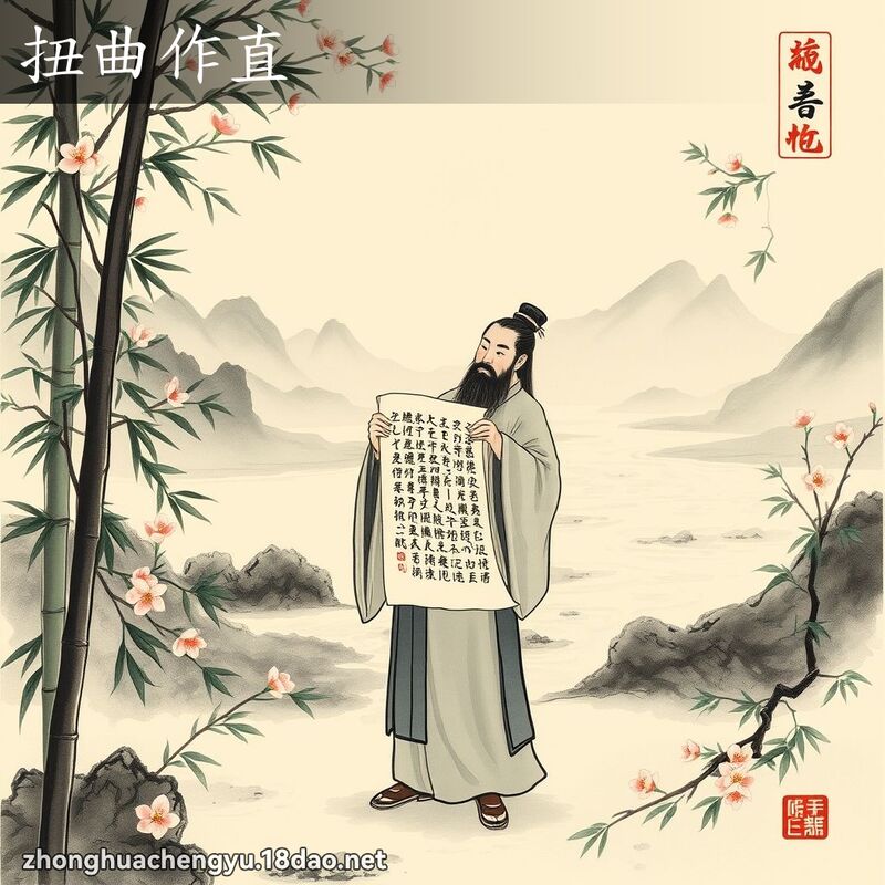 扭曲作直 配图
