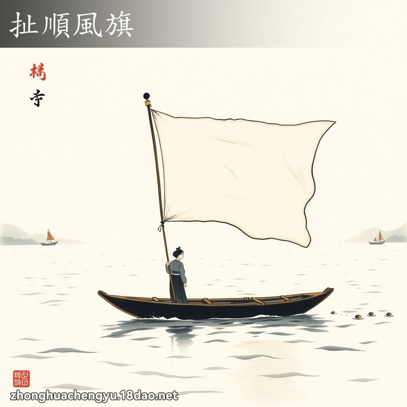 扯順風旗 配图