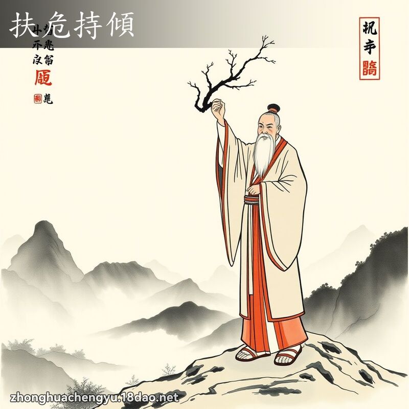 扶危持傾 配图