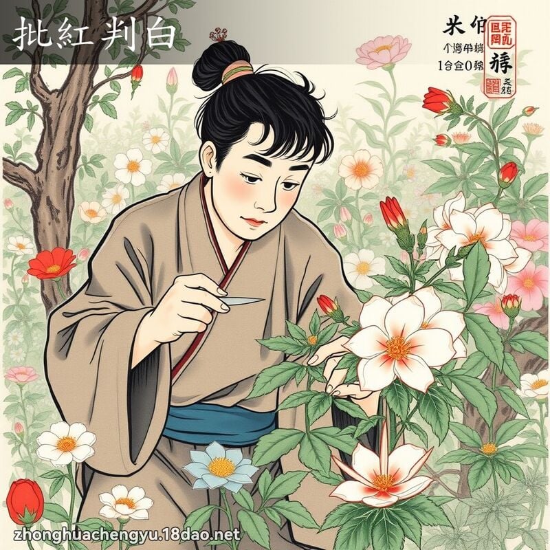 批紅判白 配图