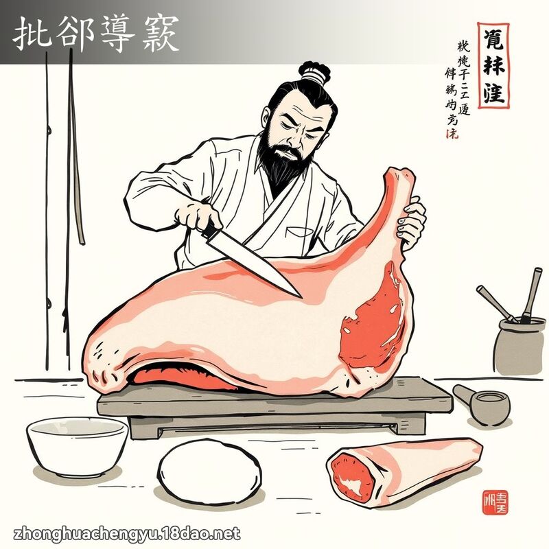 批郤導窾 - 中華成語配圖