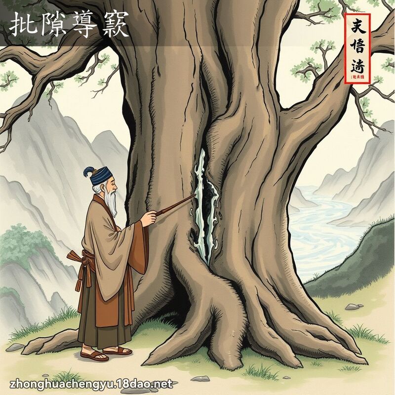 批隙導窾 - 中華成語配圖