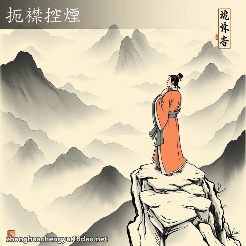 扼襟控烟 - 中华成语配图