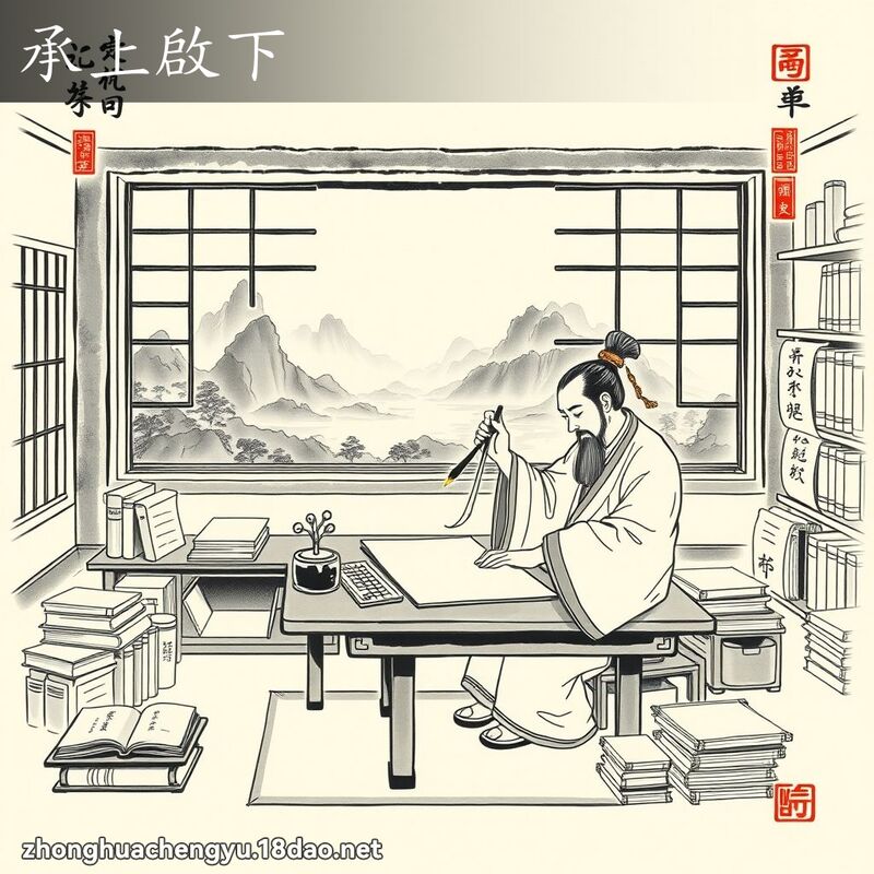 承上啟下 配图