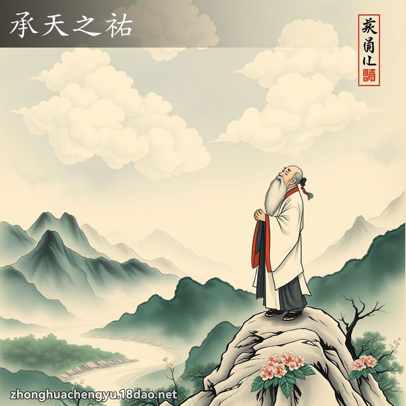 承天之祐 - 中華成語配圖