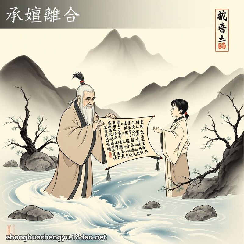 承嬗離合 - 中華成語配圖