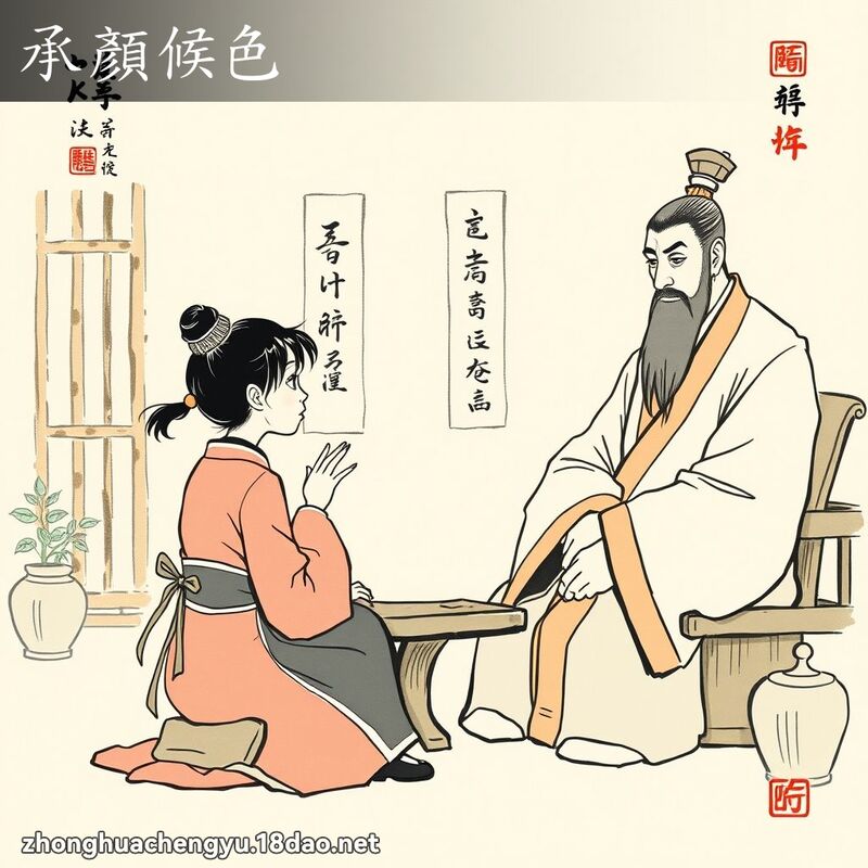 承顏候色 - 中華成語配圖