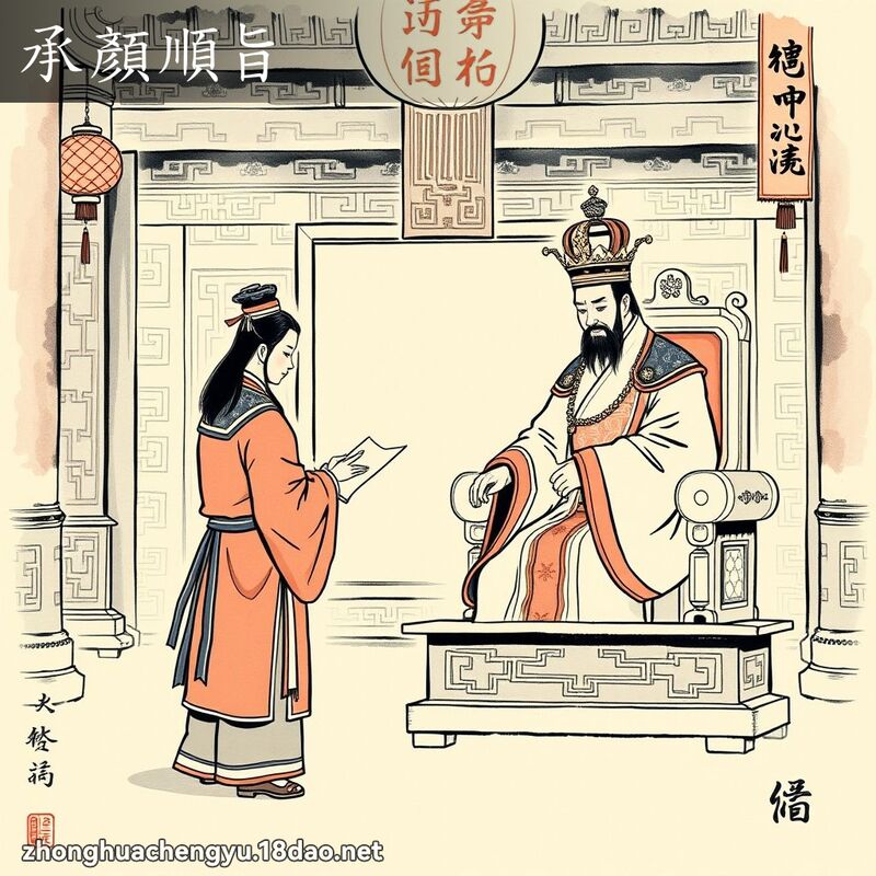 承顏順旨 配图