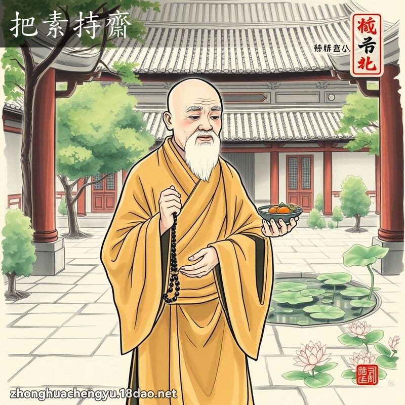 把素持齋 配图