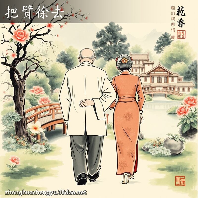 把臂徐去 配图