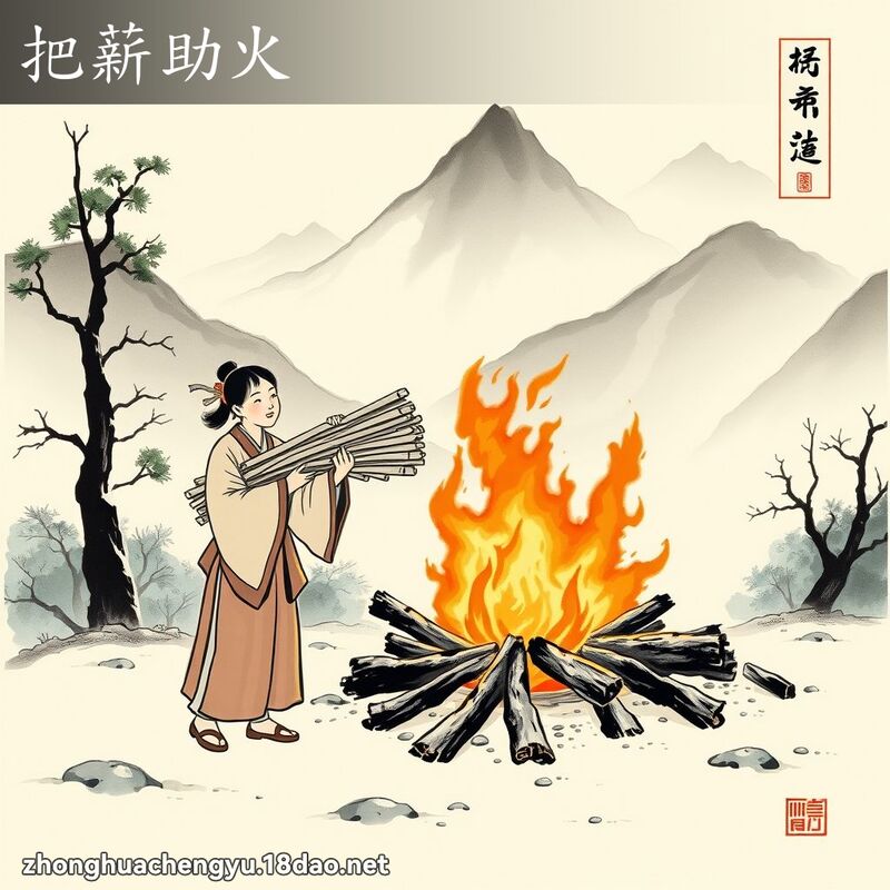 把薪助火 配图