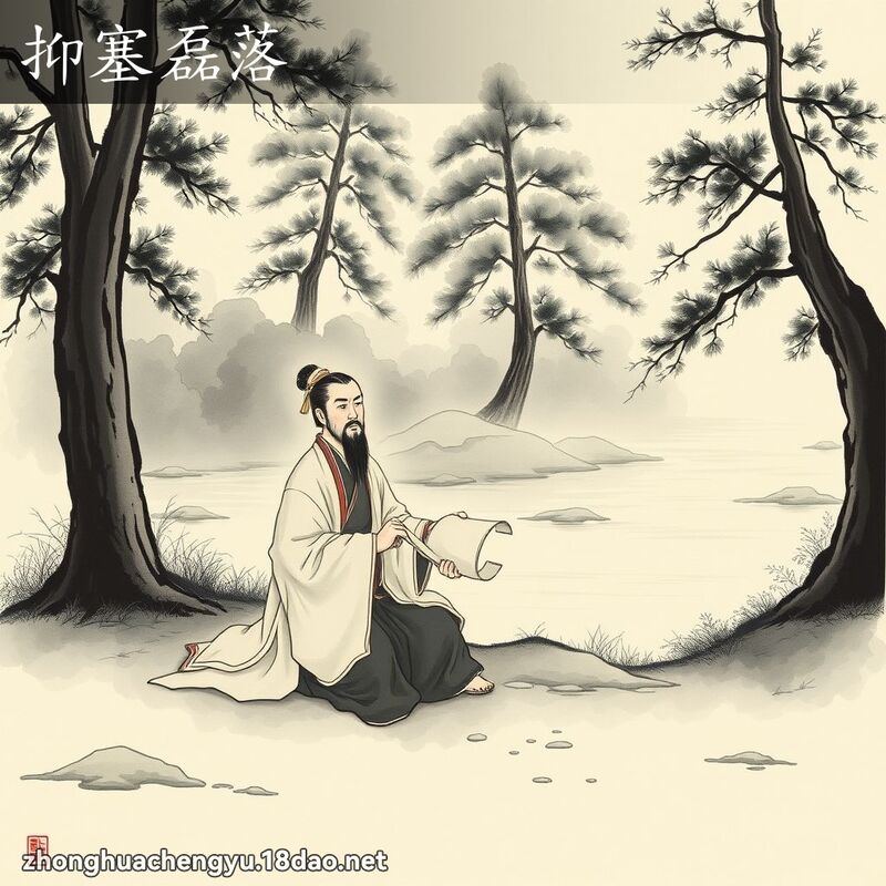 抑塞磊落 配图