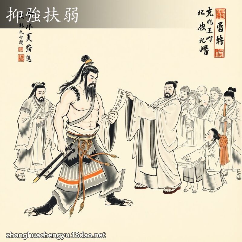 抑強扶弱 配图