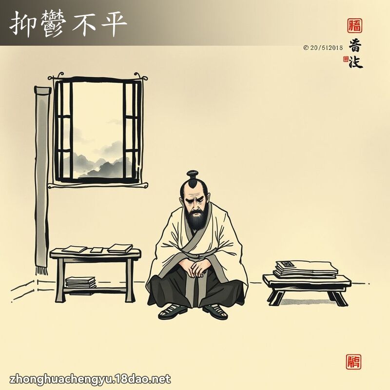 抑鬱不平 配图