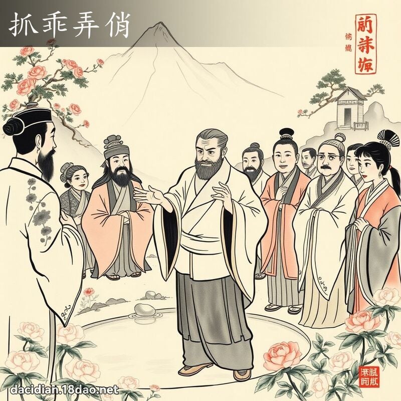 抓乖弄俏 - 中華成語配圖