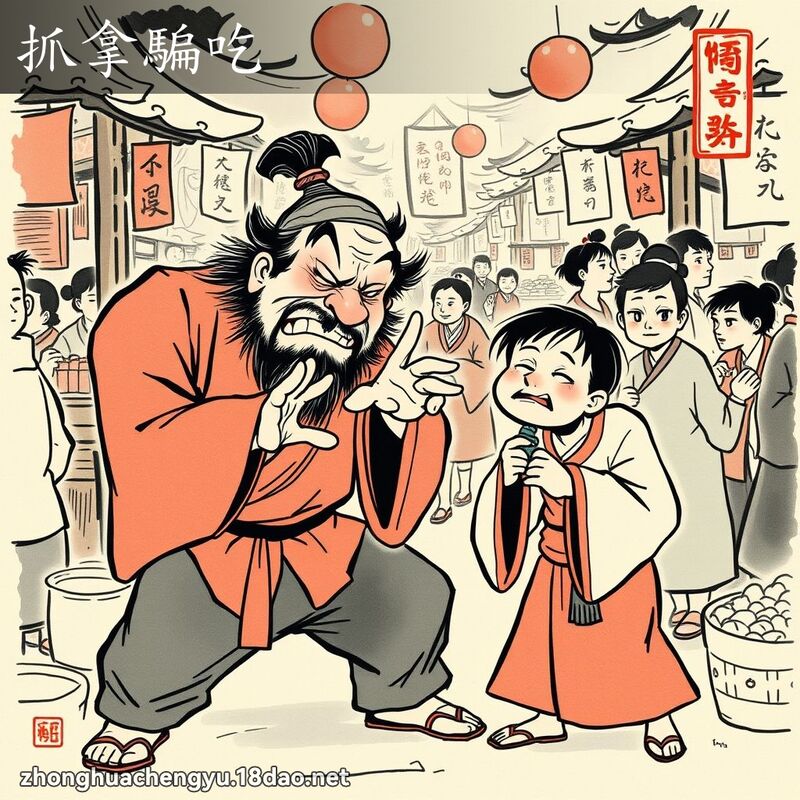 抓拿騙吃 配图