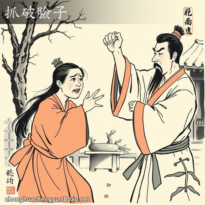 抓破臉子 配图