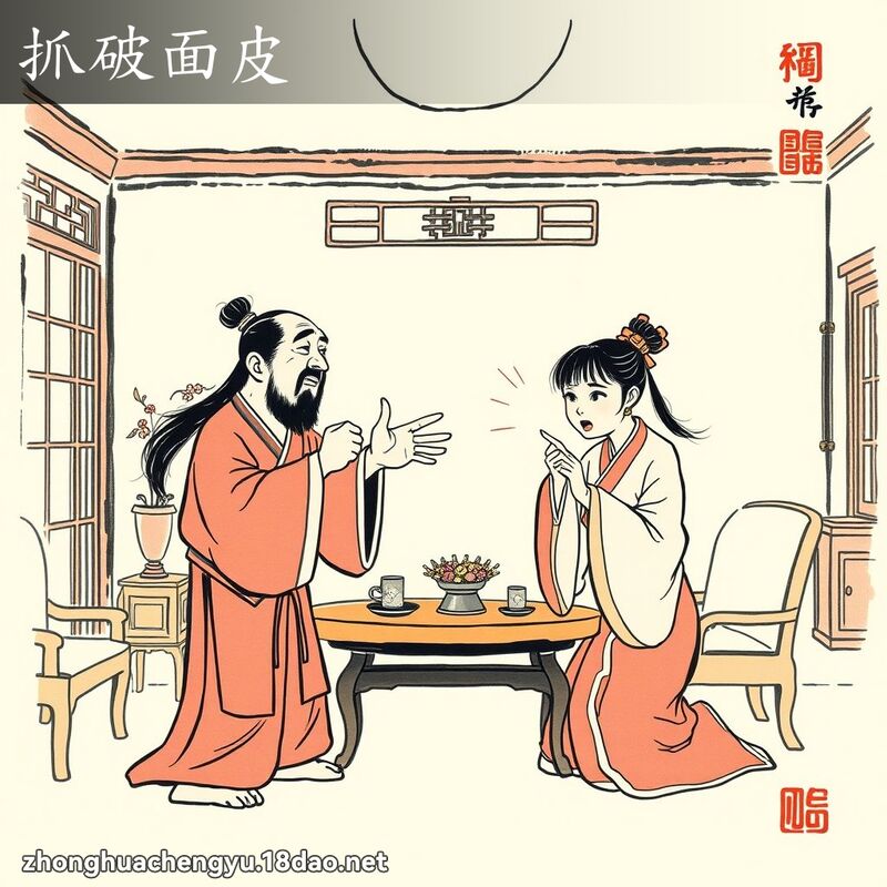 抓破面皮 配图