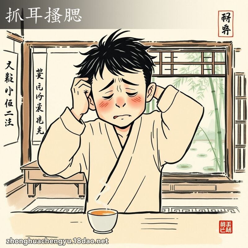 抓耳搔腮 配图