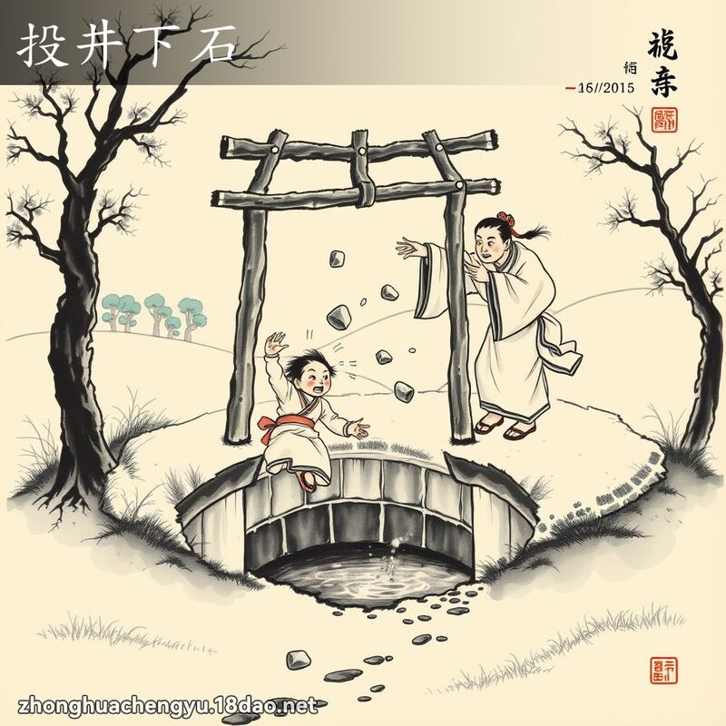 投井下石 配图
