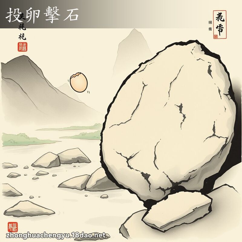 投卵擊石 配图