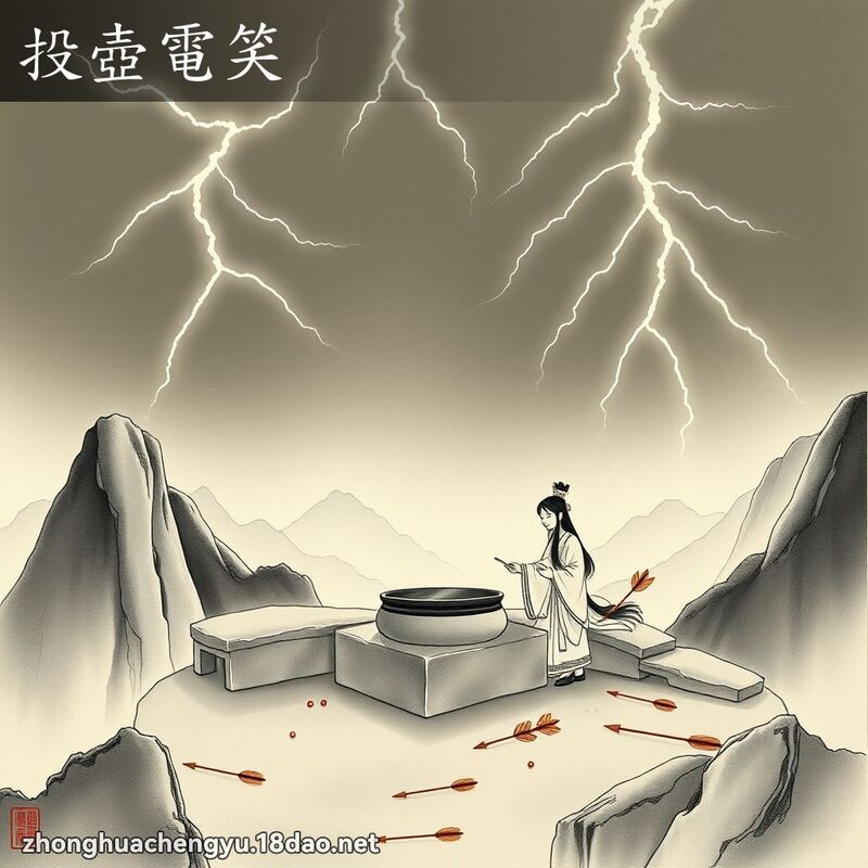 投壺電笑 配图