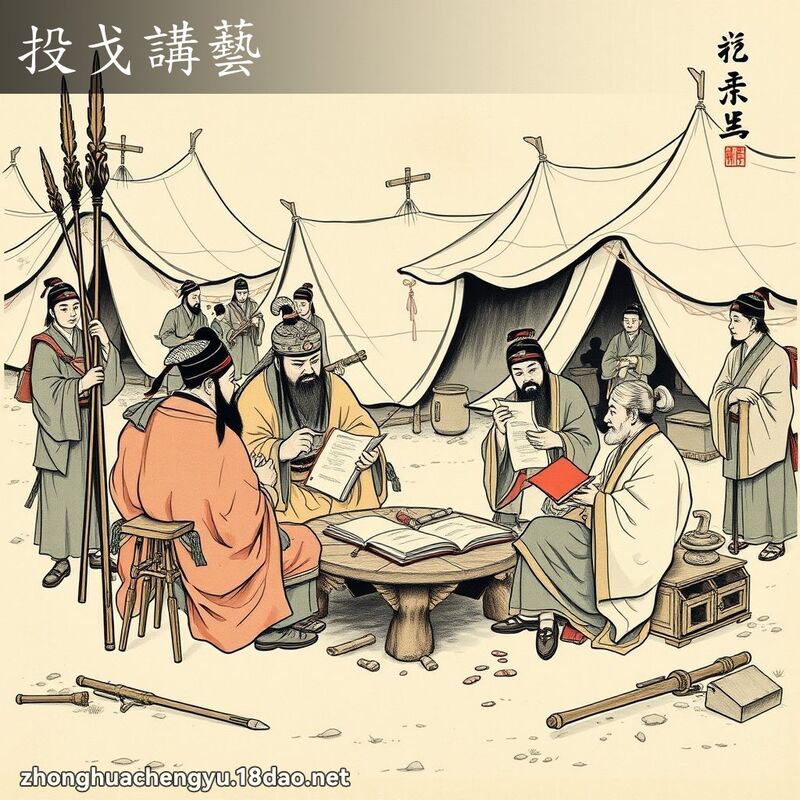 投戈講藝 配图