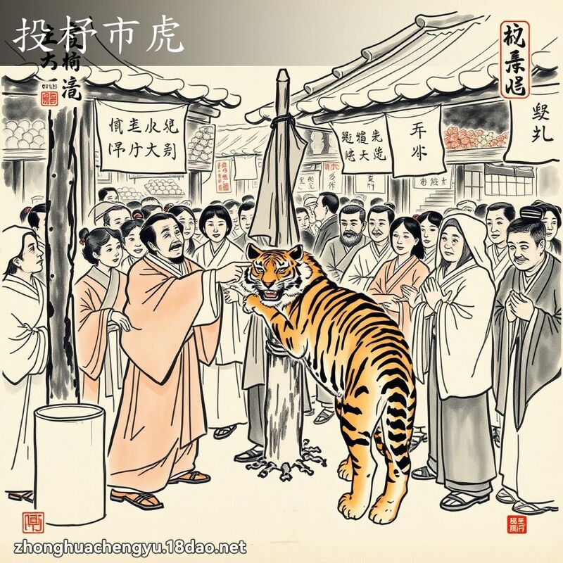 投杼市虎 配图