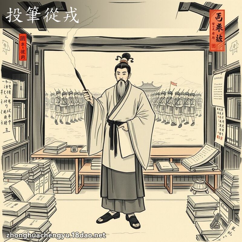 投筆從戎 配图