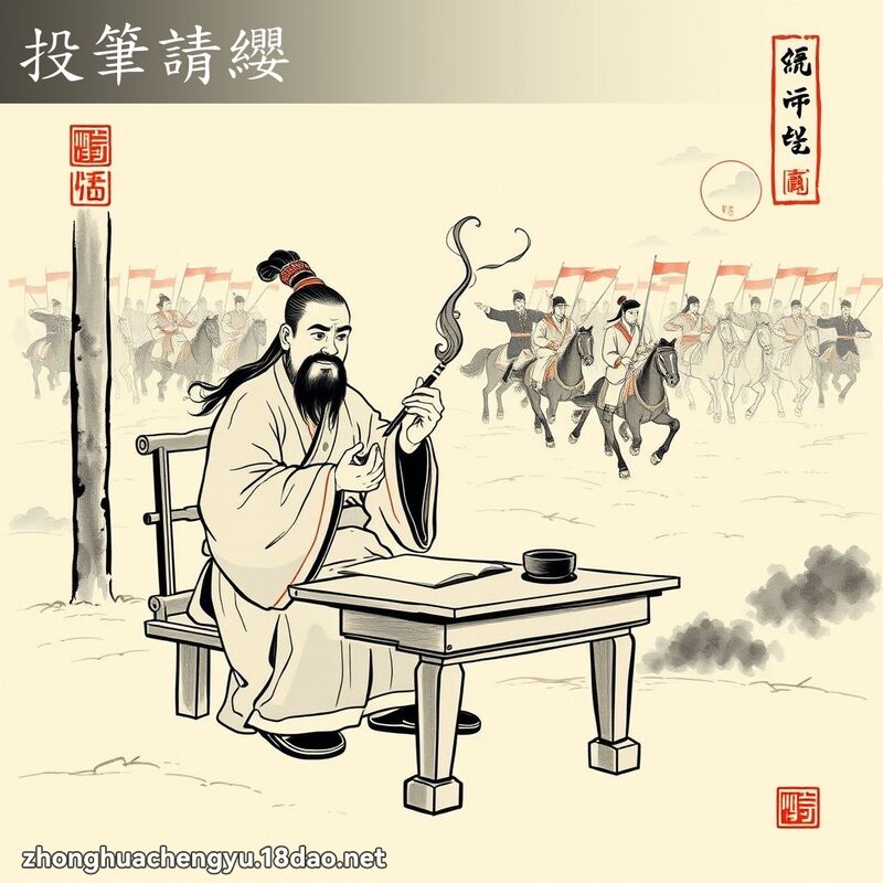 投筆請纓 配图