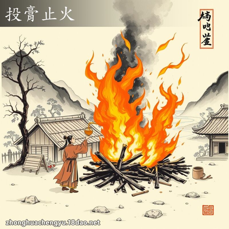 投膏止火 配图