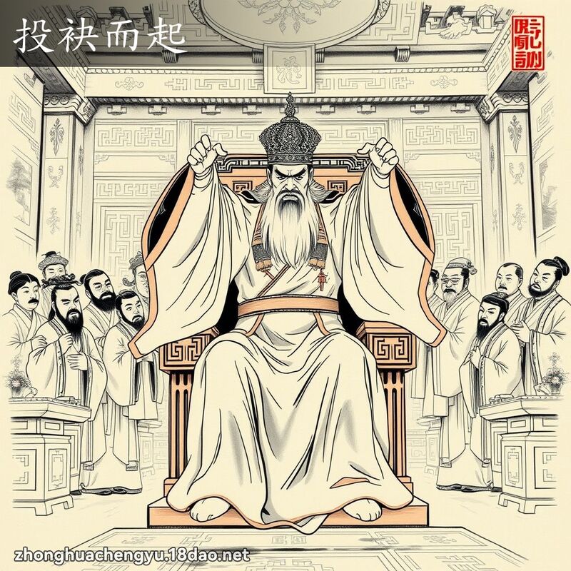 投袂而起 配图