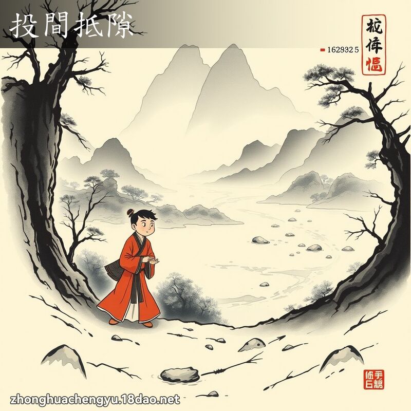 投間抵隙 配图
