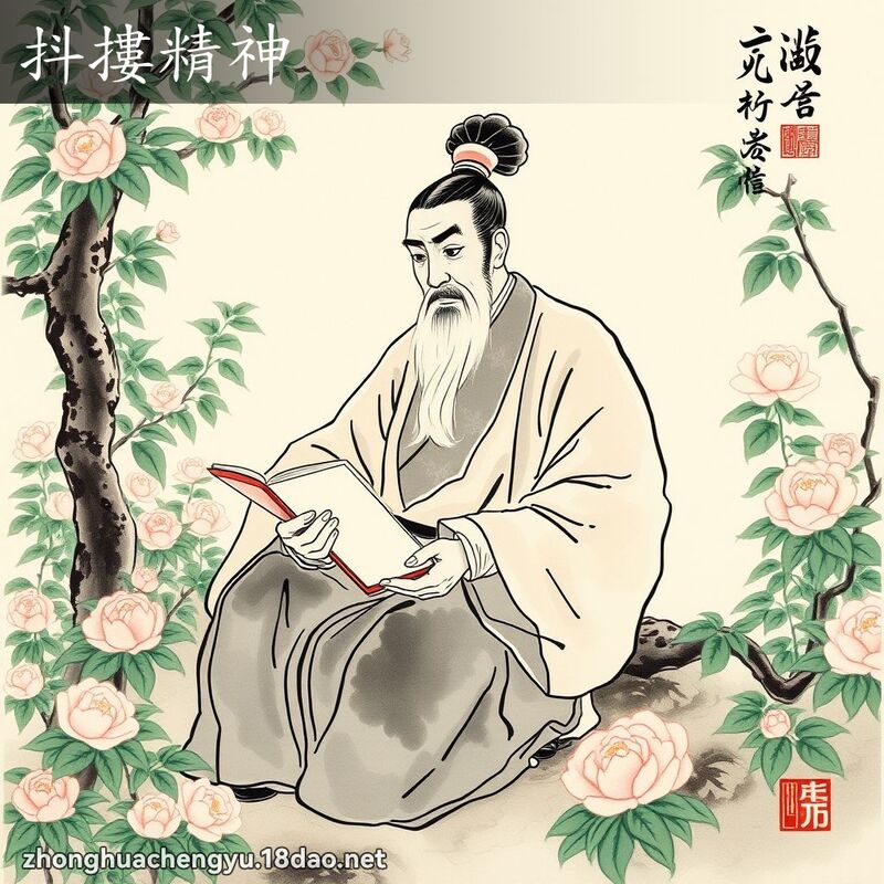 抖摟精神 配图