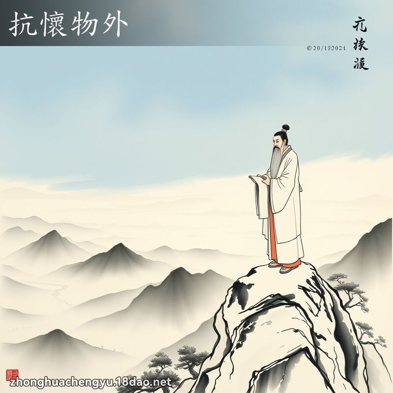 抗懷物外 - 中華成語配圖