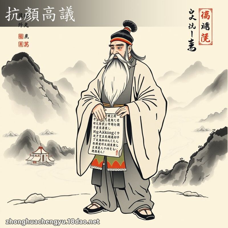 抗顏高議 配图