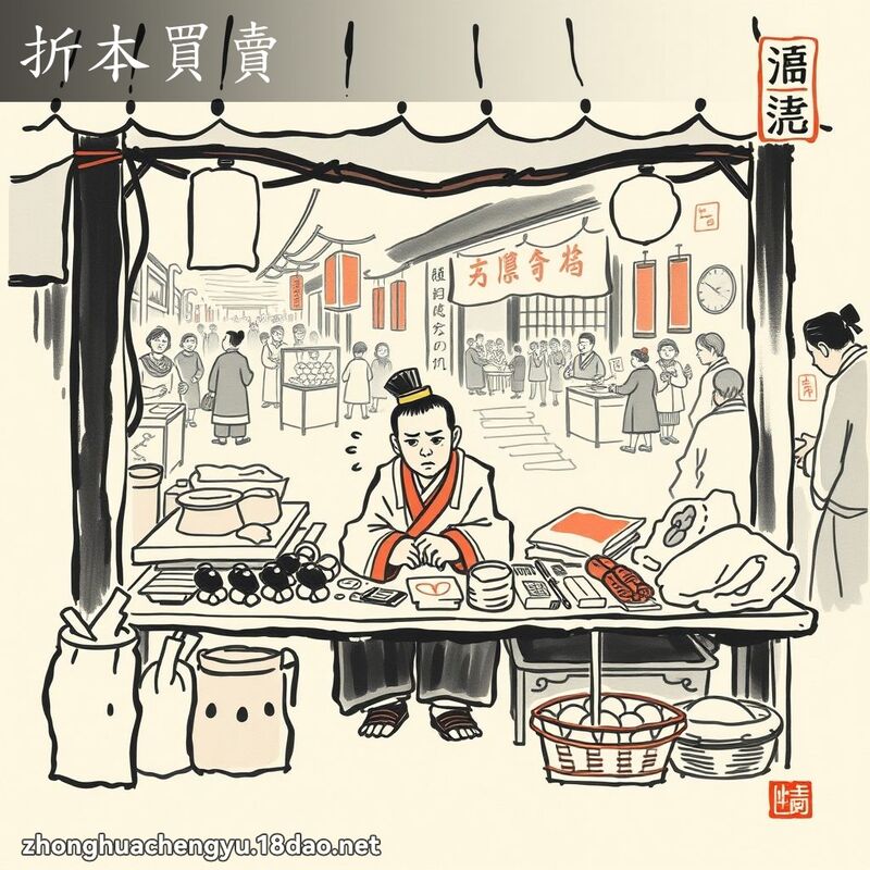 折本買賣 - 中華成語配圖