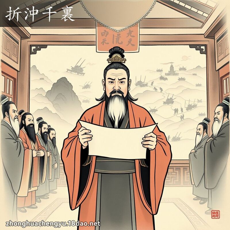 折沖千裏 - 中華成語配圖