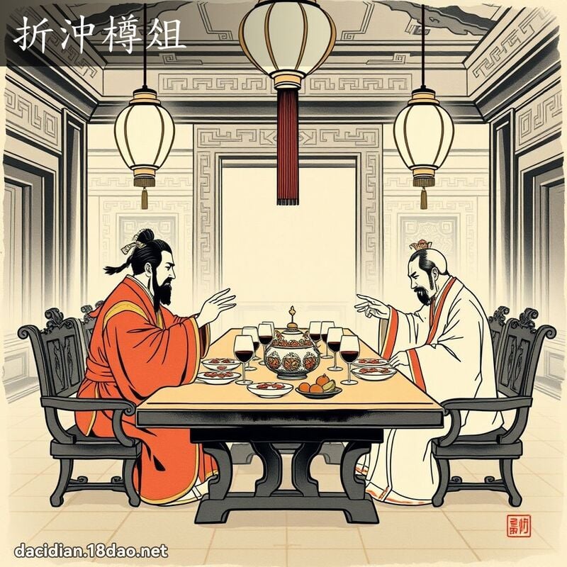 折沖樽俎 - 中華成語配圖