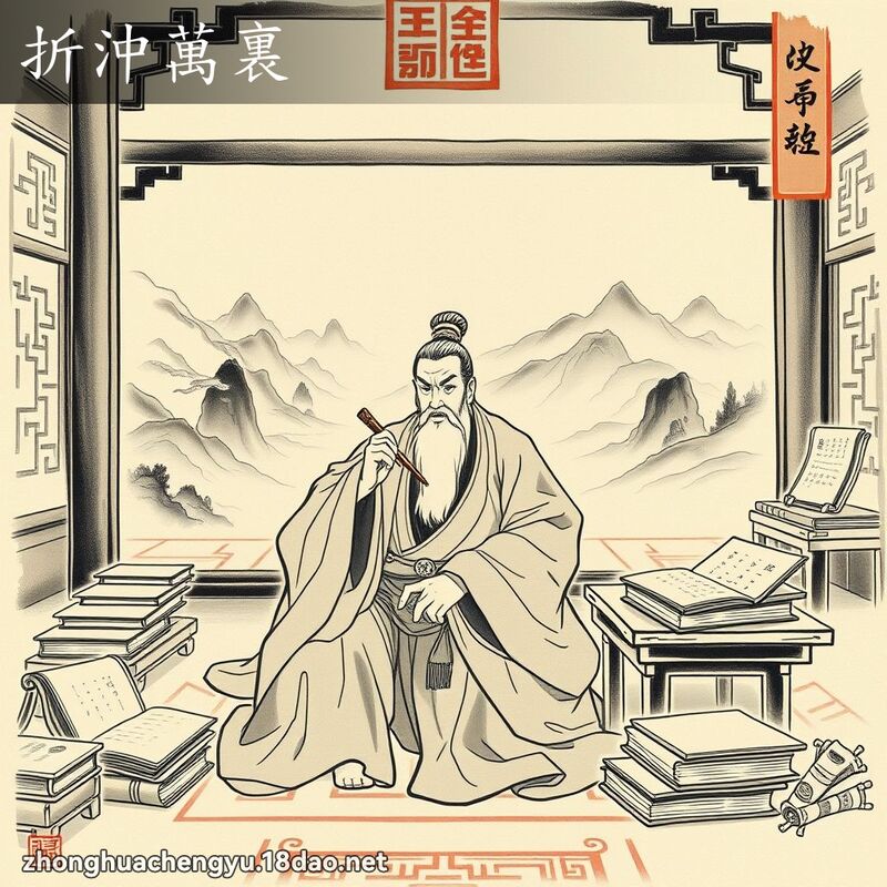 折沖萬裏 - 中華成語配圖