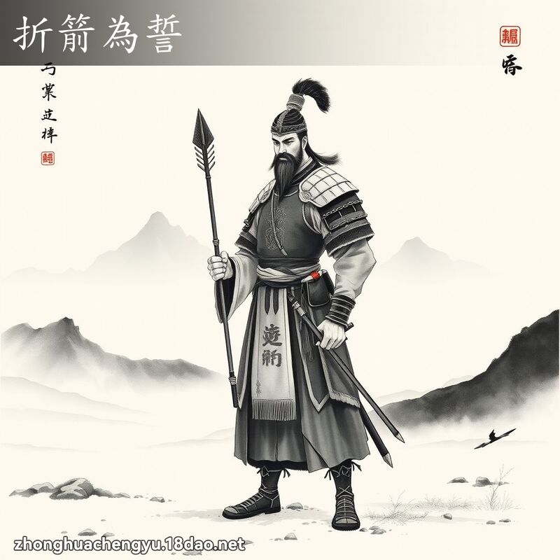 折箭为誓 - 中华成语配图