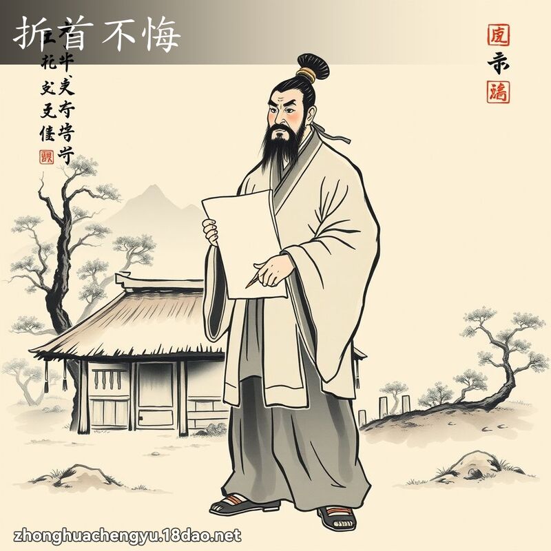折首不悔 配图