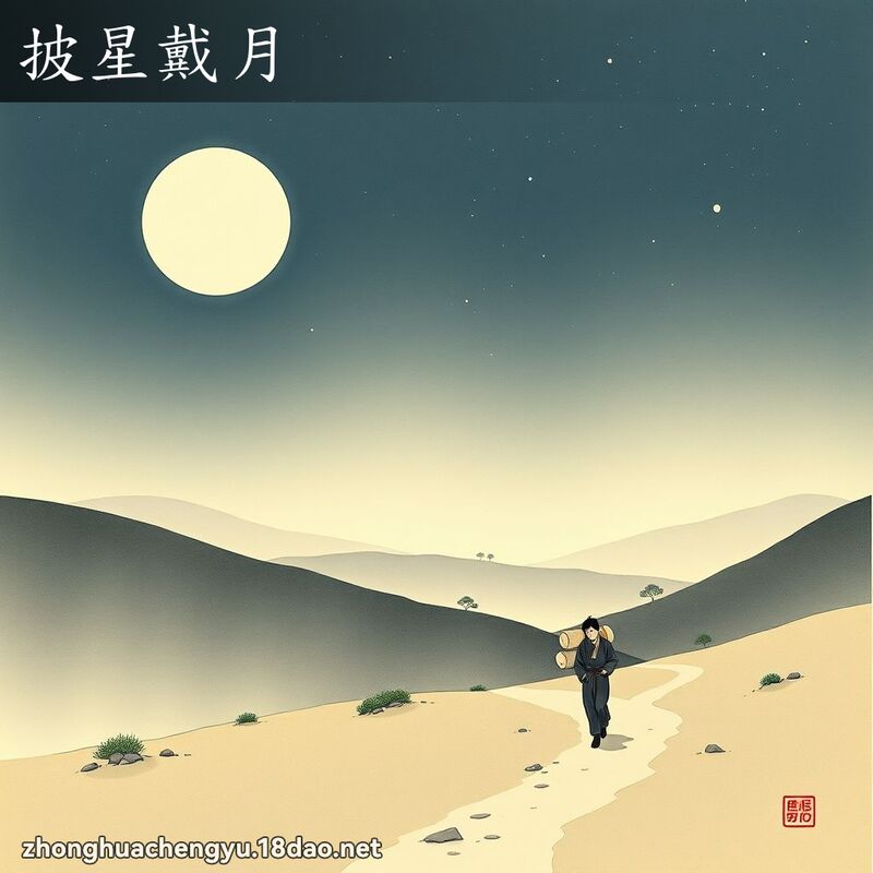 披星戴月 配图