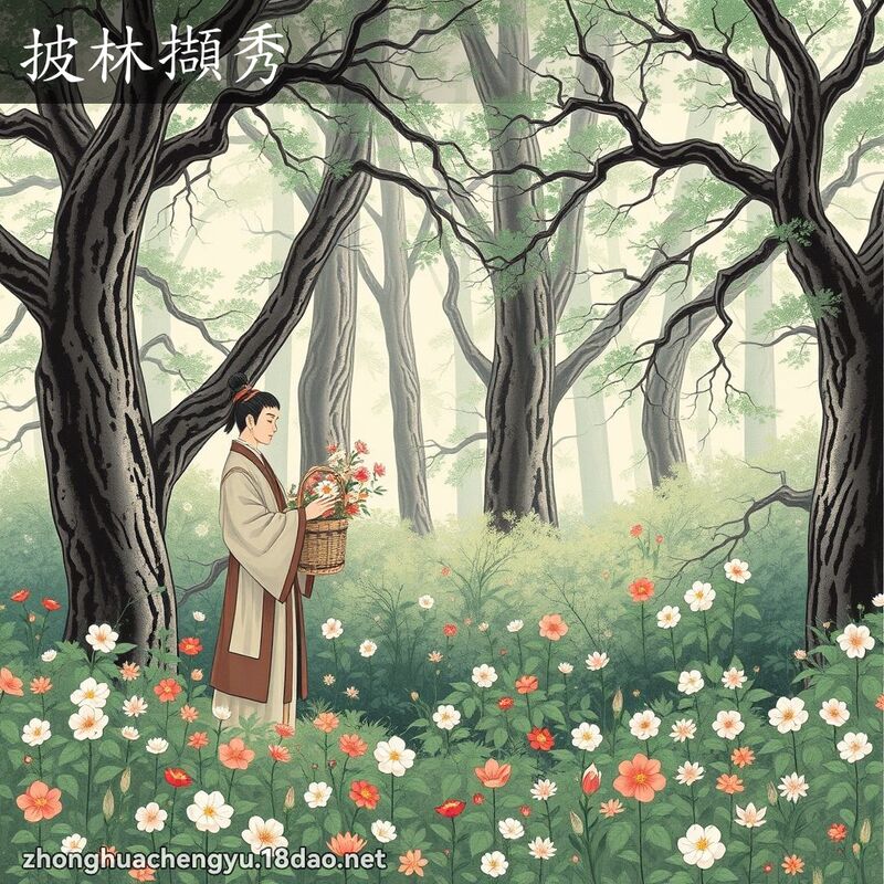 披林擷秀 配图