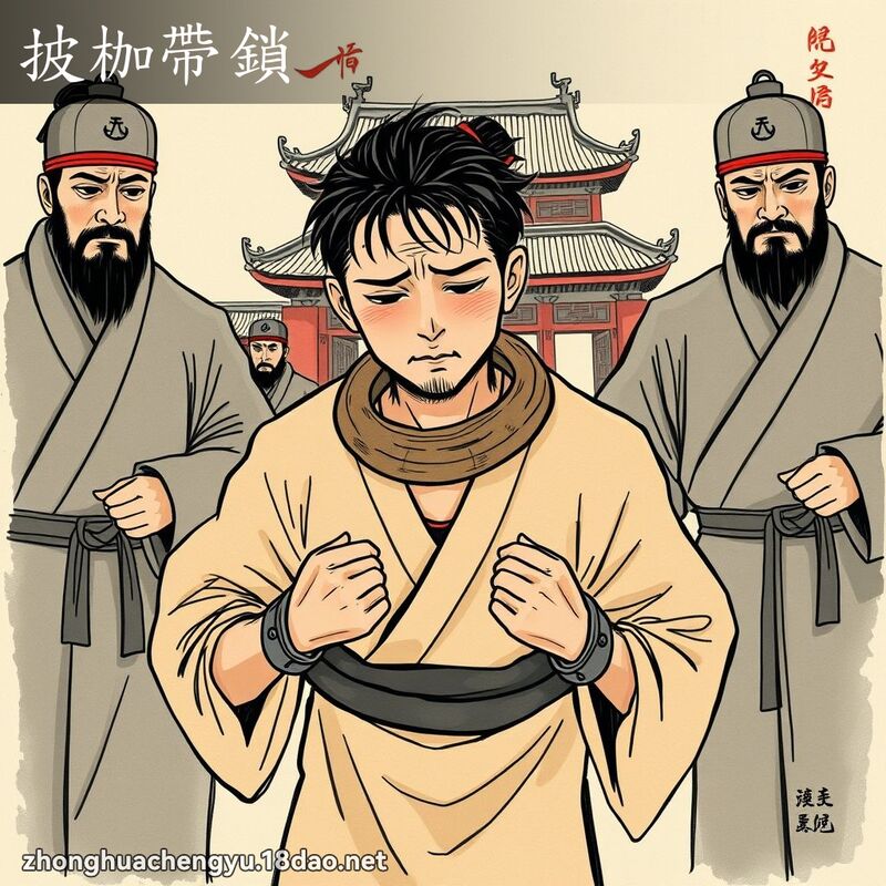 披枷帶鎖 配图