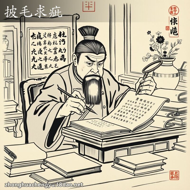 披毛求疵 配图