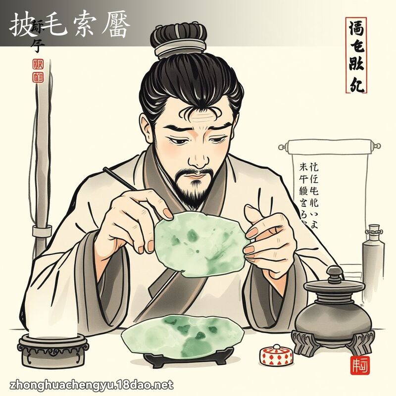 披毛索靨 配图