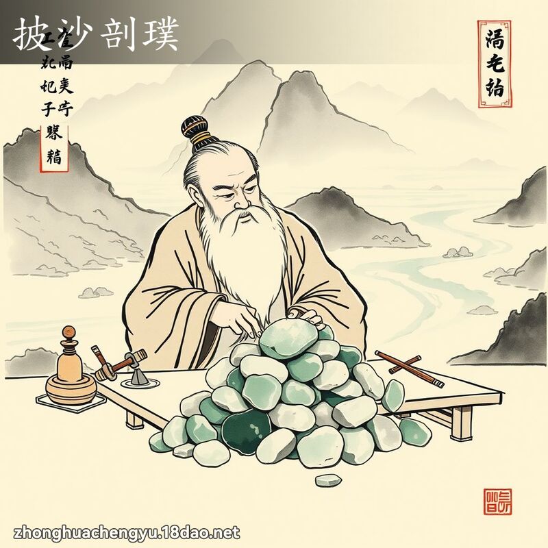 披沙剖璞 配图